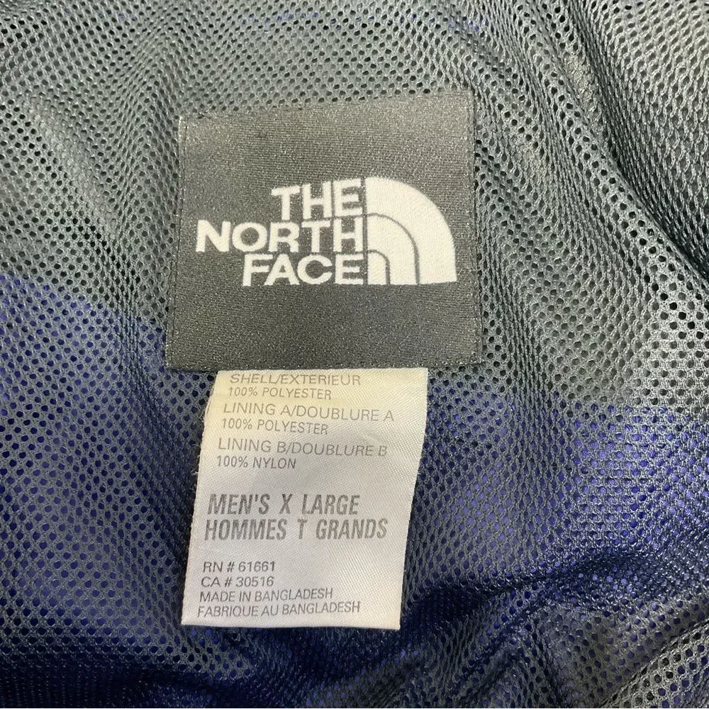 The North Face Vintage Men's Blue & Black Full Zip Windbreaker Jacket Size XL